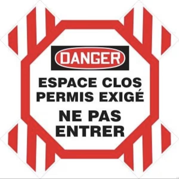 Accuform OSHA DANGER MANWAY CROSS BARRIER FRCXB635 FRCXB635 - main